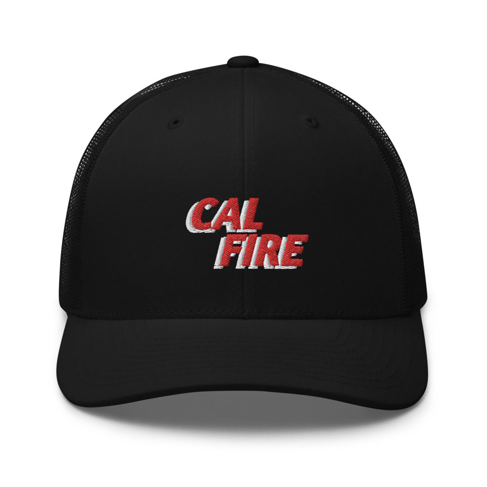 Kyle Shanahan Hat / Cal Fire Hat / 49ers Hat / Trucker Cap Black