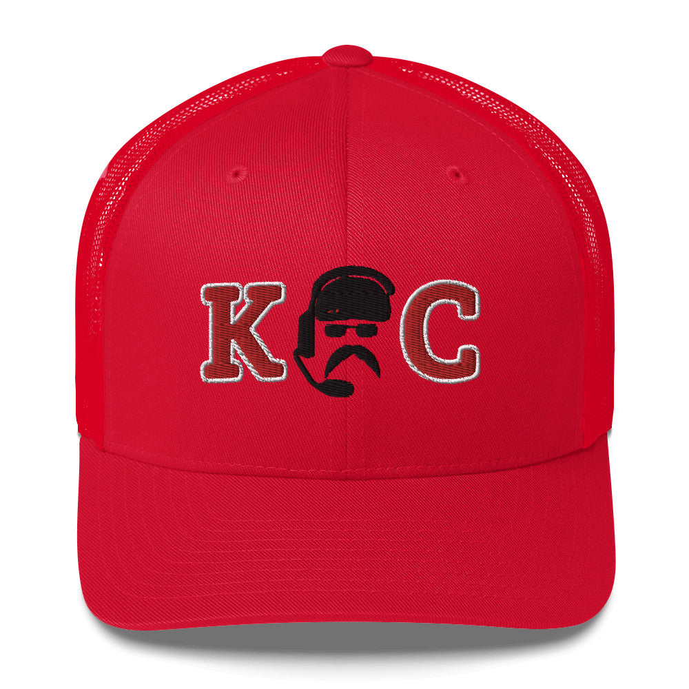 Andy Reid’s Hat / Kansas City Hat / Kansas City Chiefs Trucker Cap Red