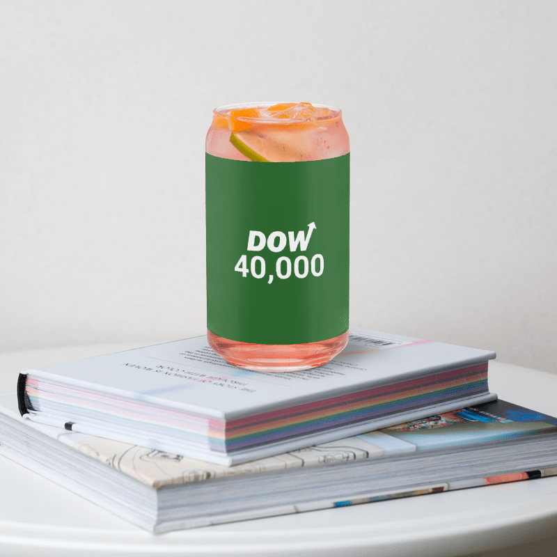 Dow 40.000 Can-shaped glass / Dow 40k Can-shaped glass