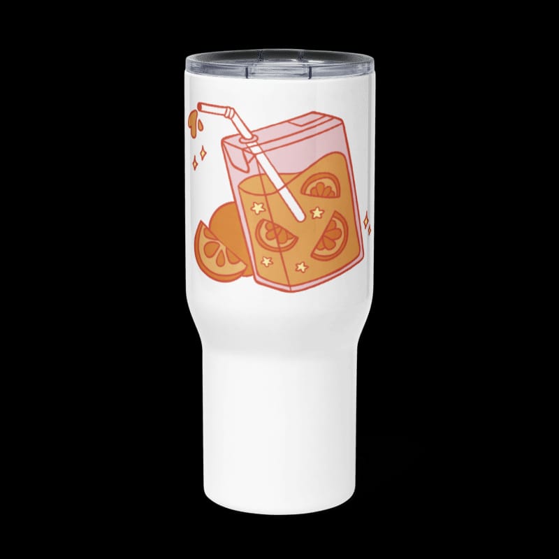 Orange Juice Mug / Orange Juice Mug Travel mug with a handle
