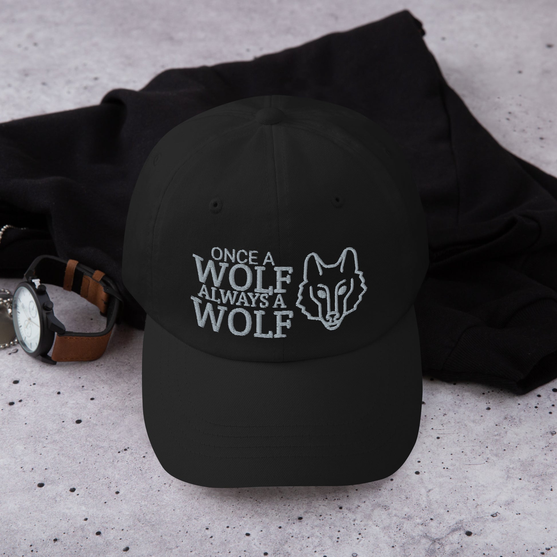 Once A Wolf Always A Wolf Hat / Wolf Dad Hat