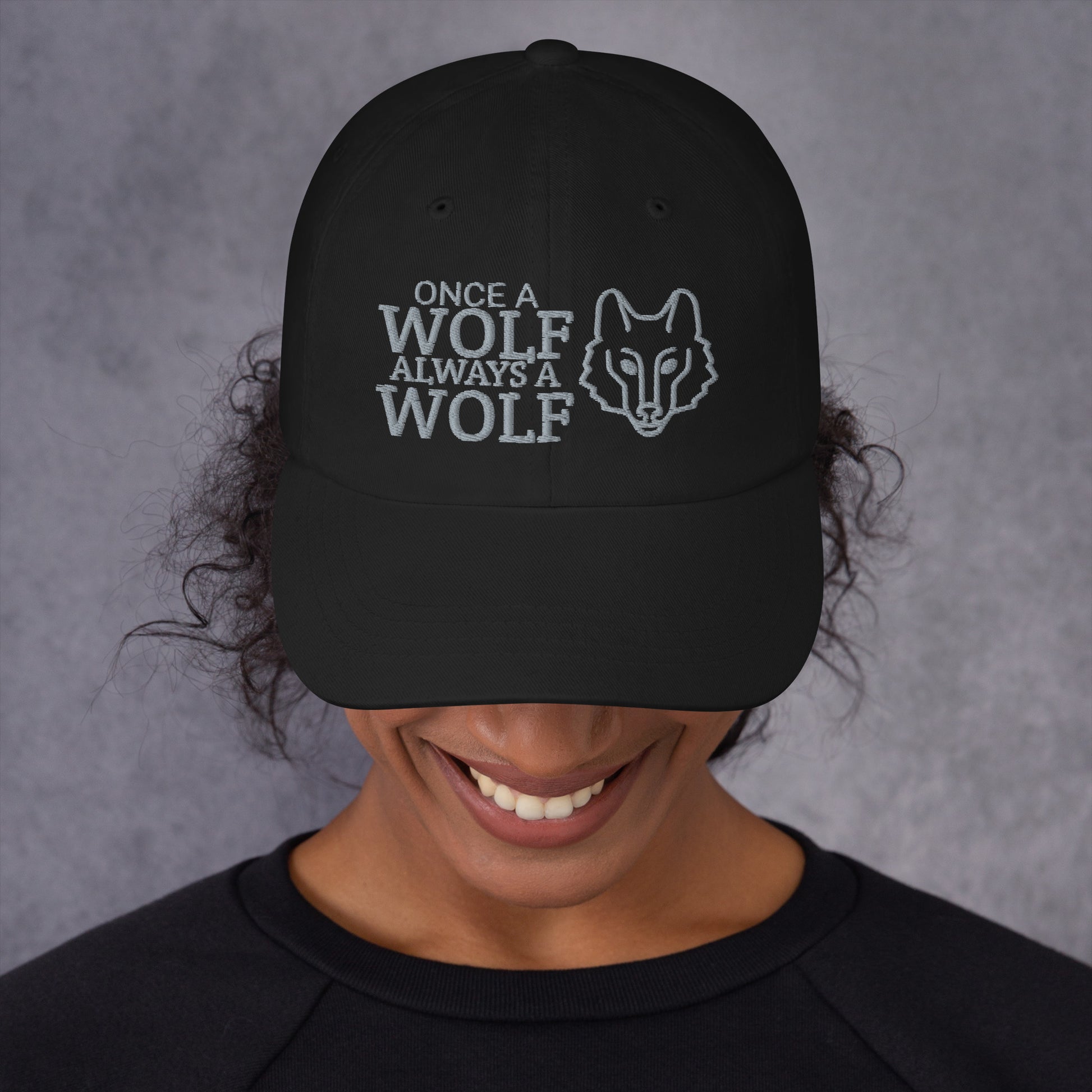 Once A Wolf Always A Wolf Hat / Wolf Dad Hat