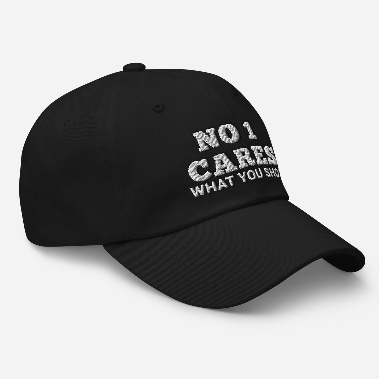 NO 1 Cares What You Shot Hat / One More Shot Dad Hat