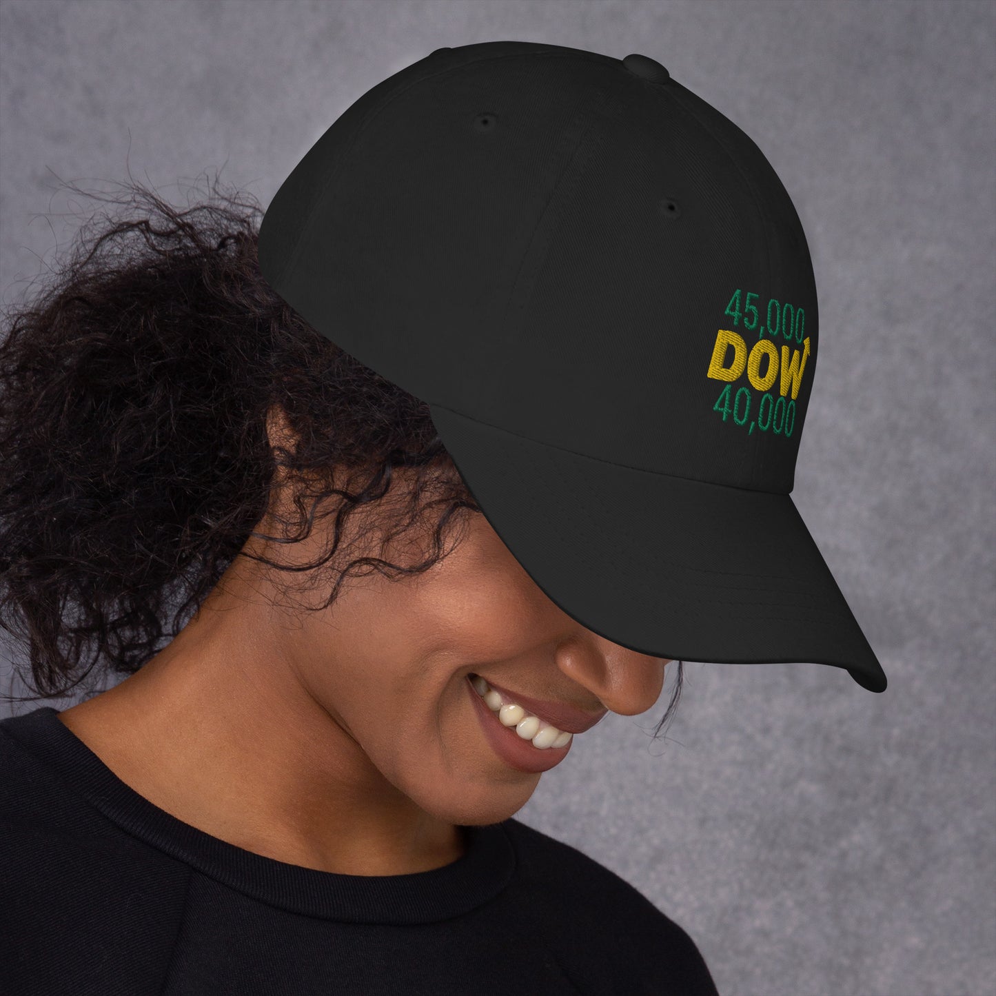 Dow 40.000 Rise To Dow 45.0000 Hat / Dow 40k Hat / Dow 40000 Dad Hat