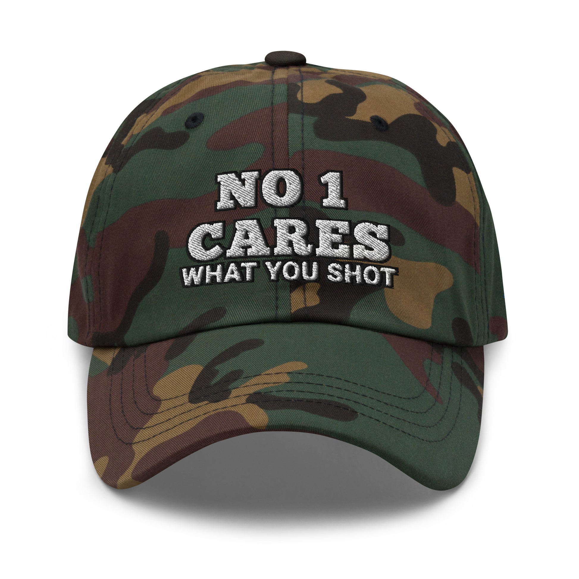 NO 1 Cares What You Shot Hat / One More Shot Dad Hat