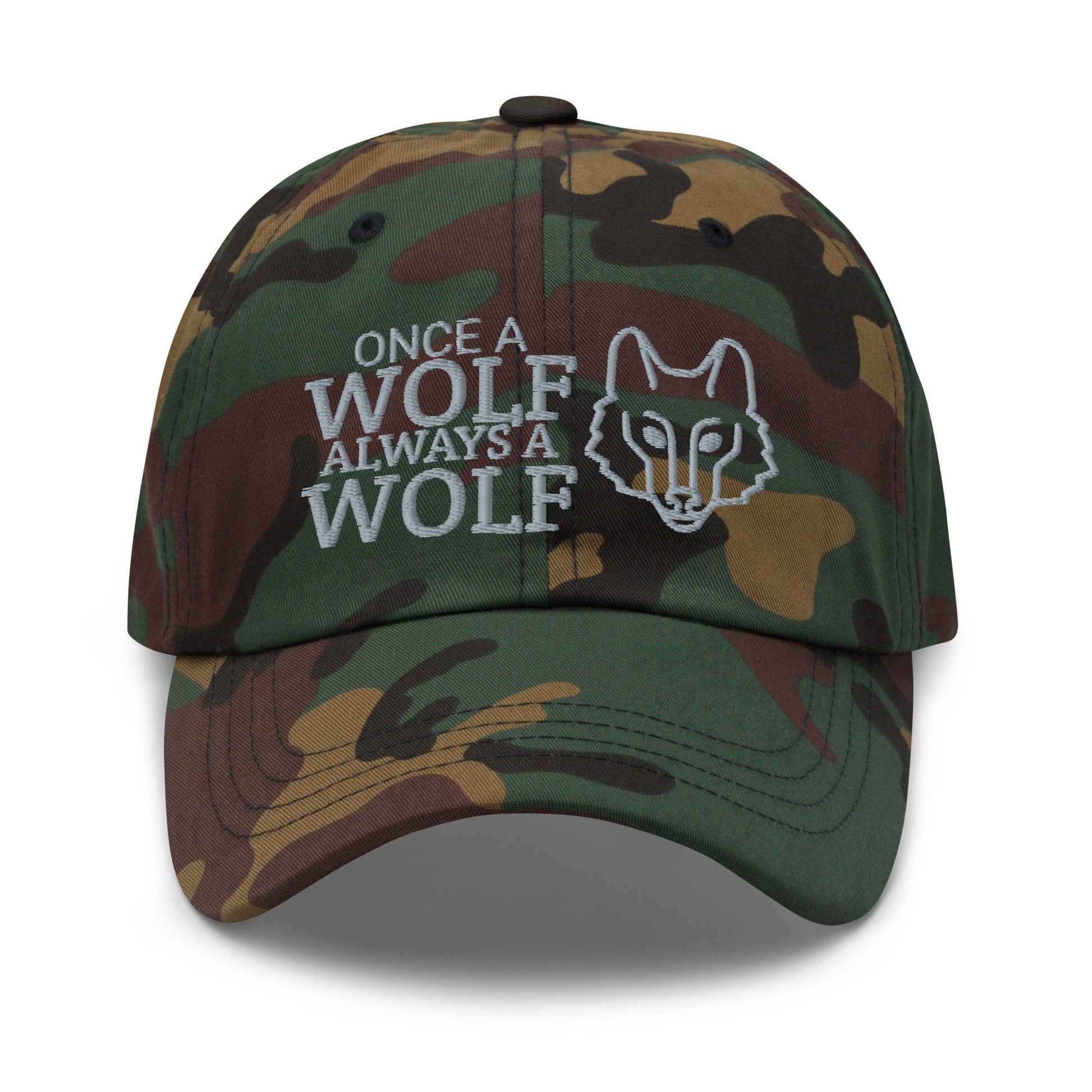 Once A Wolf Always A Wolf Hat / Wolf Dad Hat