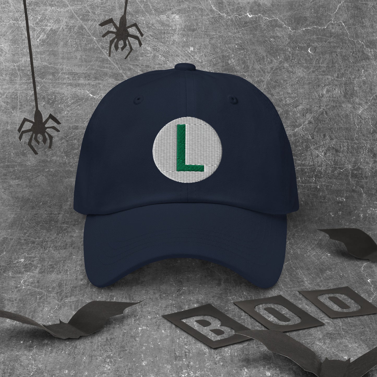 Video Character With L On Hat / Luigi Mario Hat / Luigi Mario Dad Hat