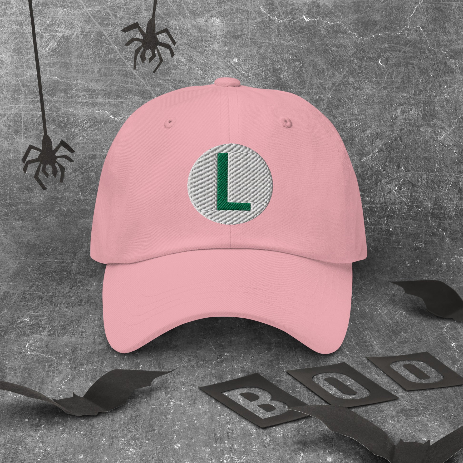 Video Character With L On Hat / Luigi Mario Hat / Luigi Mario Dad Hat