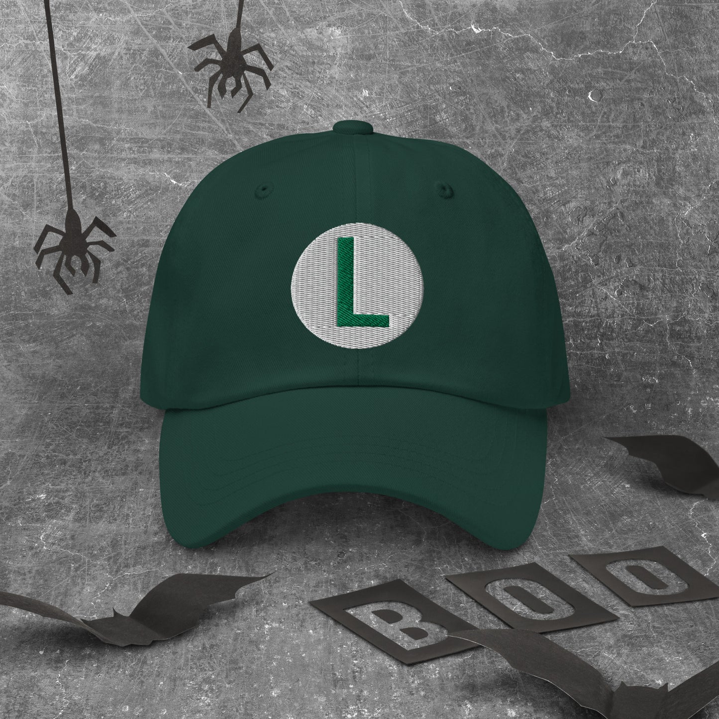 Video Character With L On Hat / Luigi Mario Hat / Luigi Mario Dad Hat