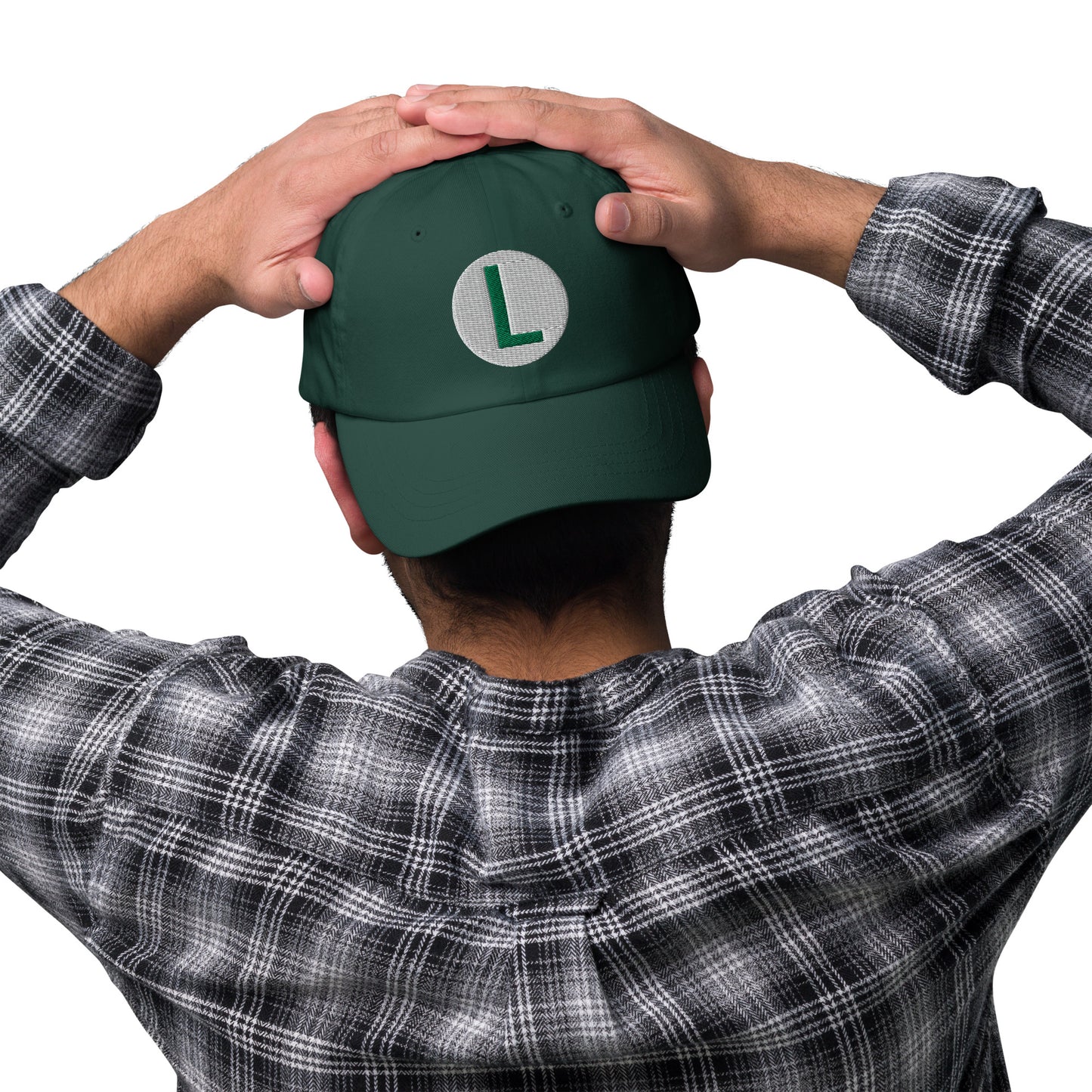 Video Character With L On Hat / Luigi Mario Hat / Luigi Mario Dad Hat