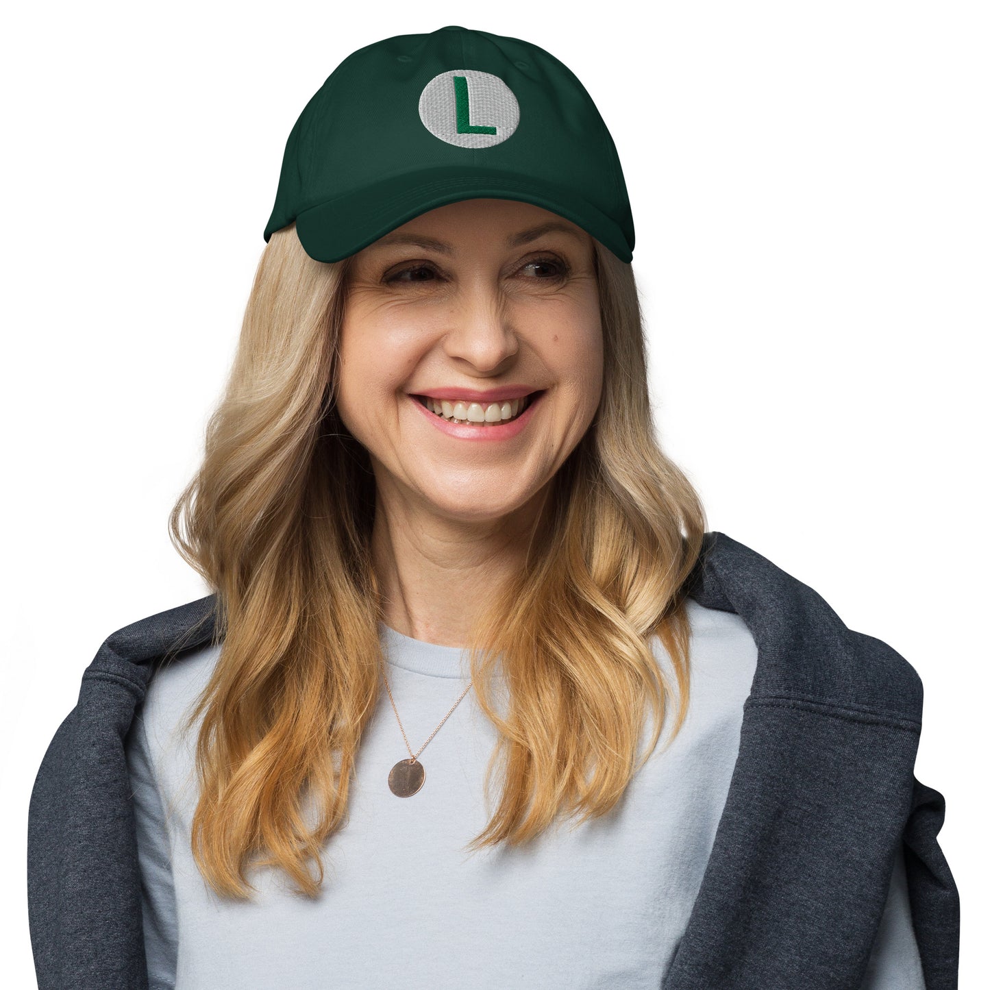 Video Character With L On Hat / Luigi Mario Hat / Luigi Mario Dad Hat