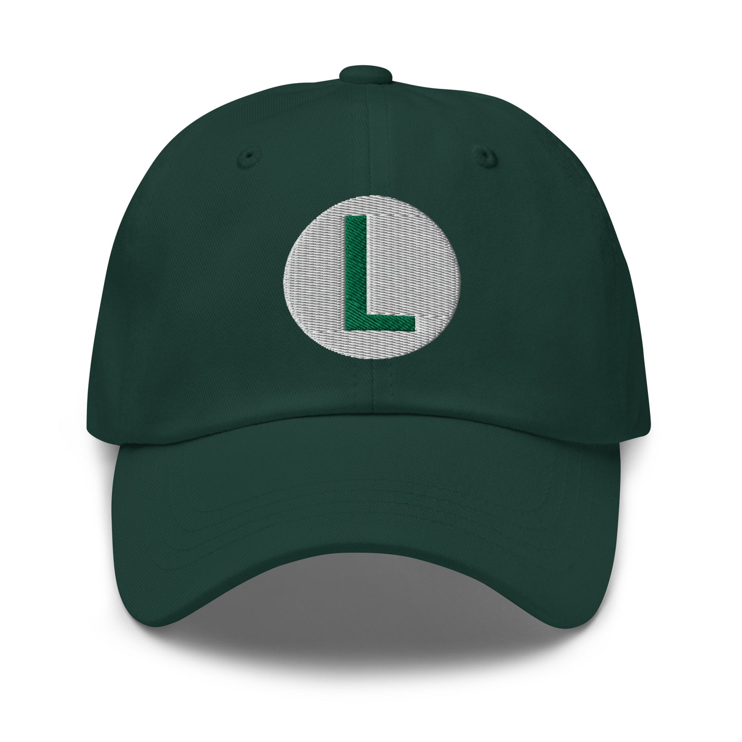 Video Character With L On Hat / Luigi Mario Hat / Luigi Mario Dad Hat