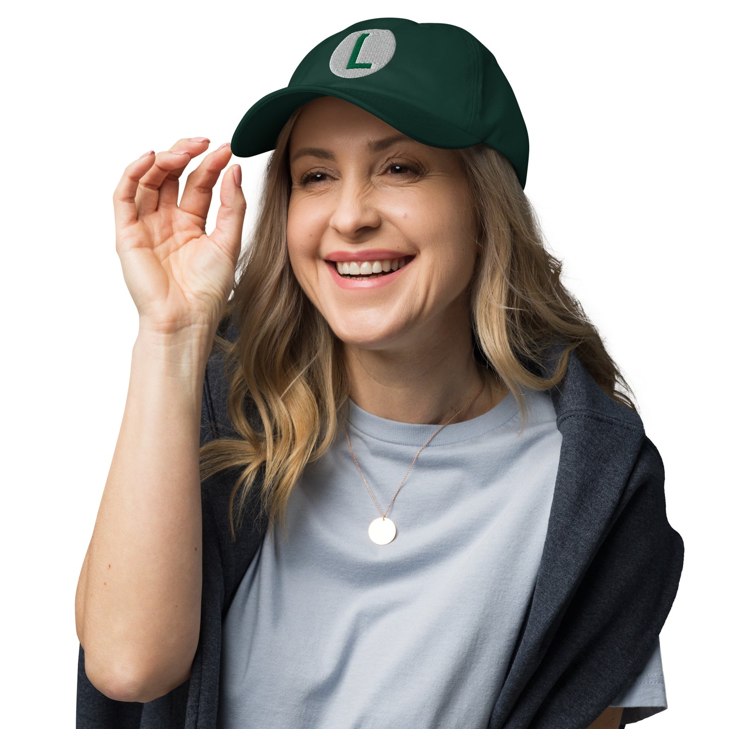 Video Character With L On Hat / Luigi Mario Hat / Luigi Mario Dad Hat