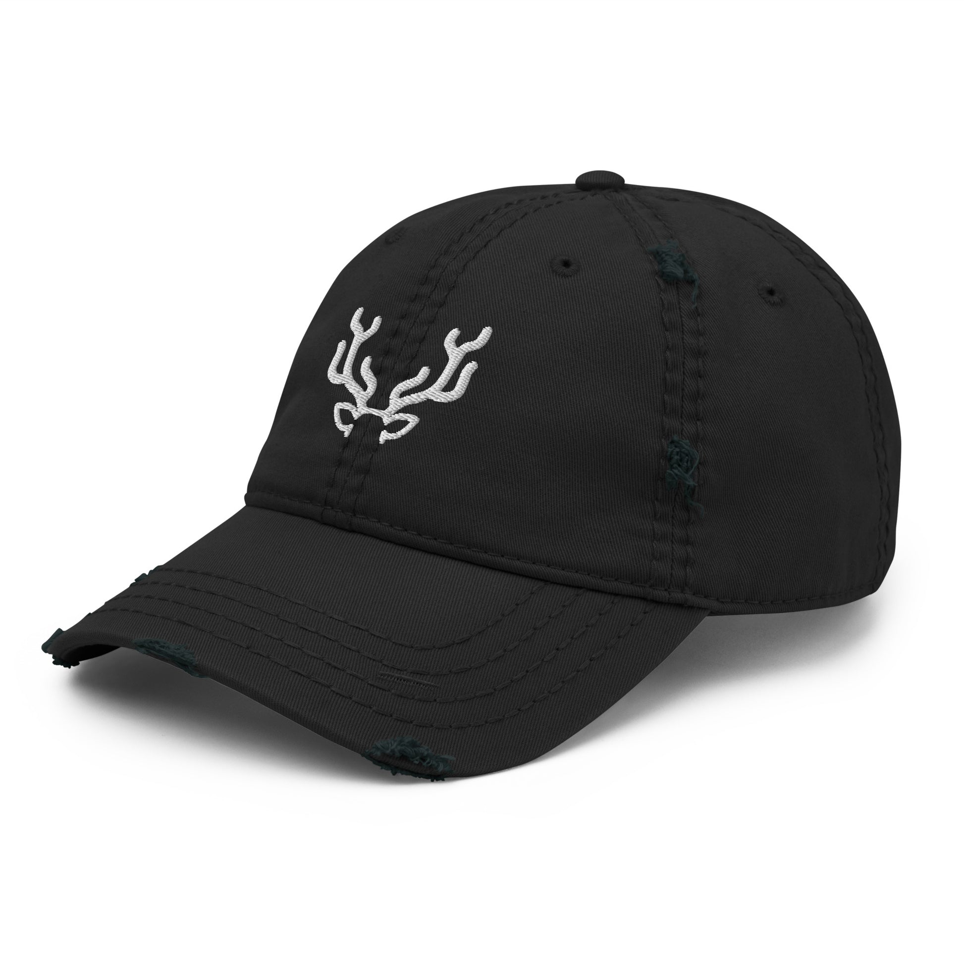 Longhorn Hat / Renee Zellweger Distressed Dad Hat