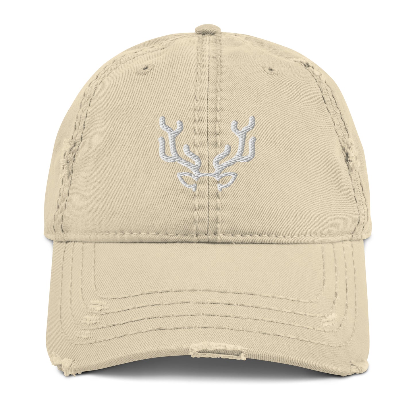 Longhorn Hat / Renee Zellweger Distressed Dad Hat