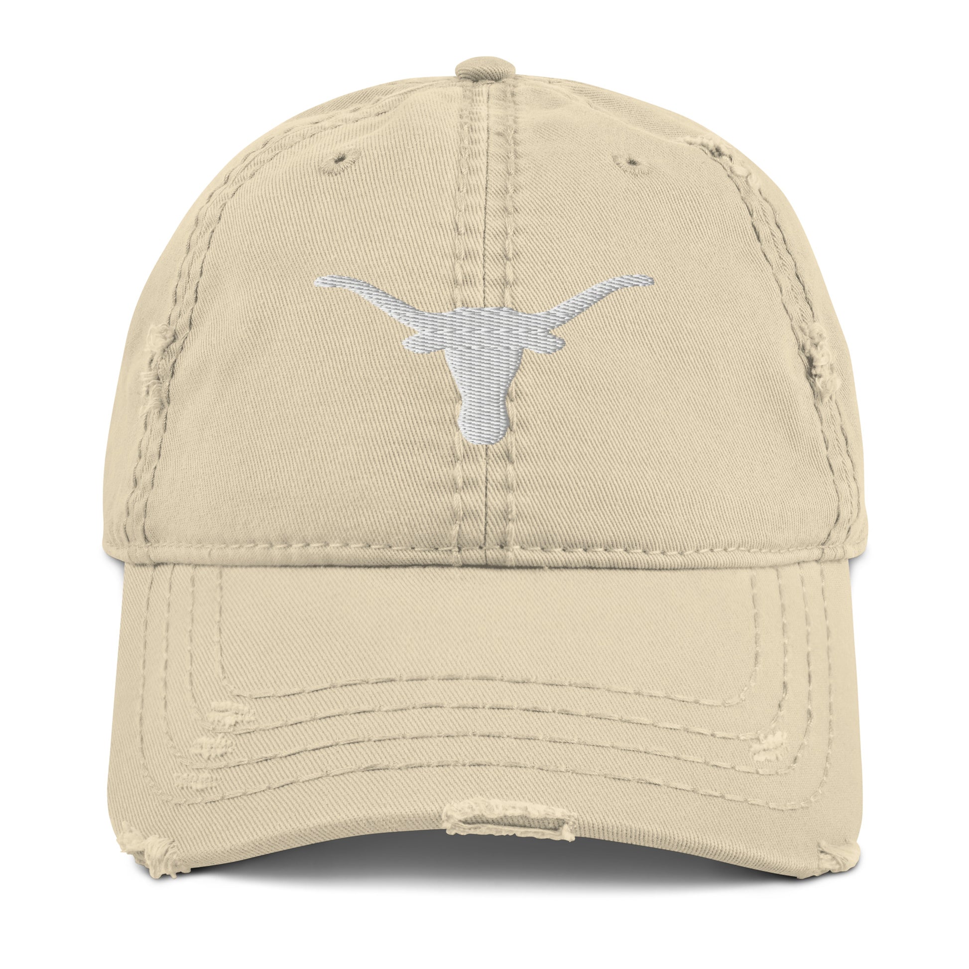 Renee Zellweger Hat / Longhorn Distressed Dad Hat