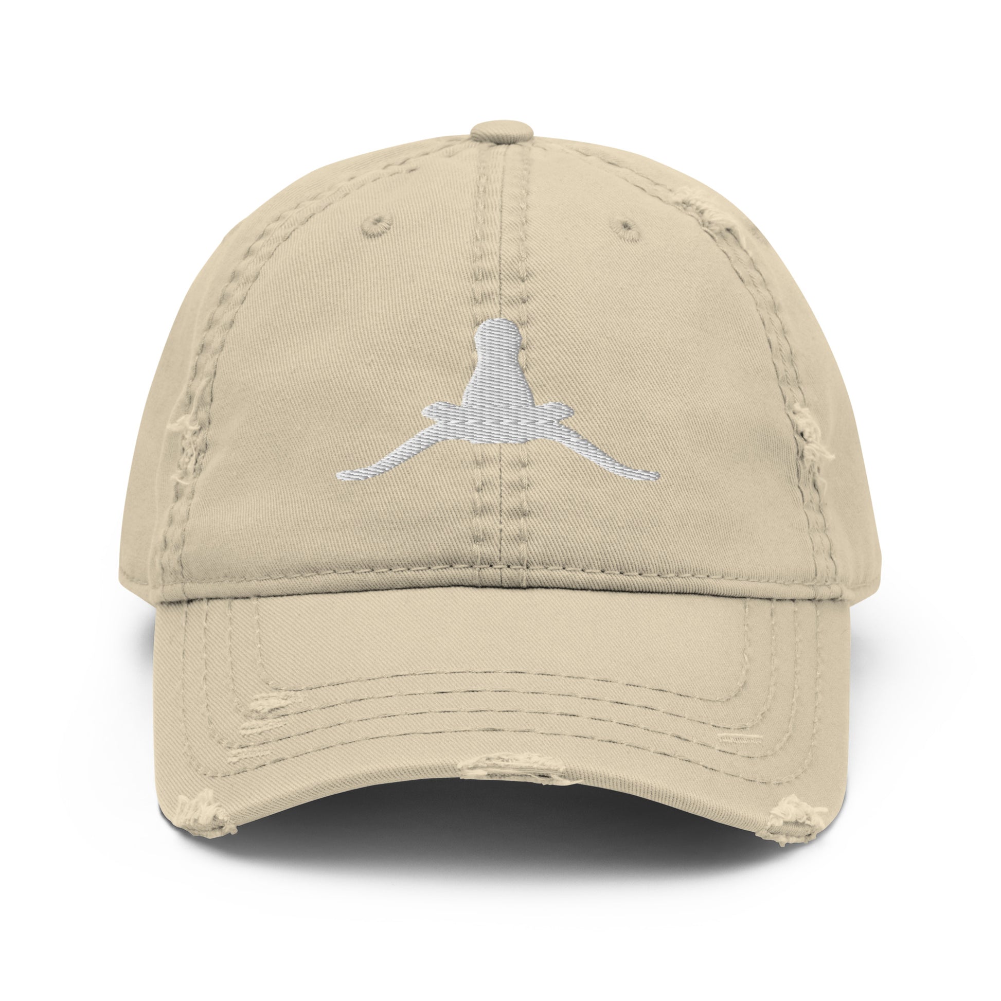 Horns Down Hat / Renee Zellweger Hat / Longhorn Distressed Dad Hat