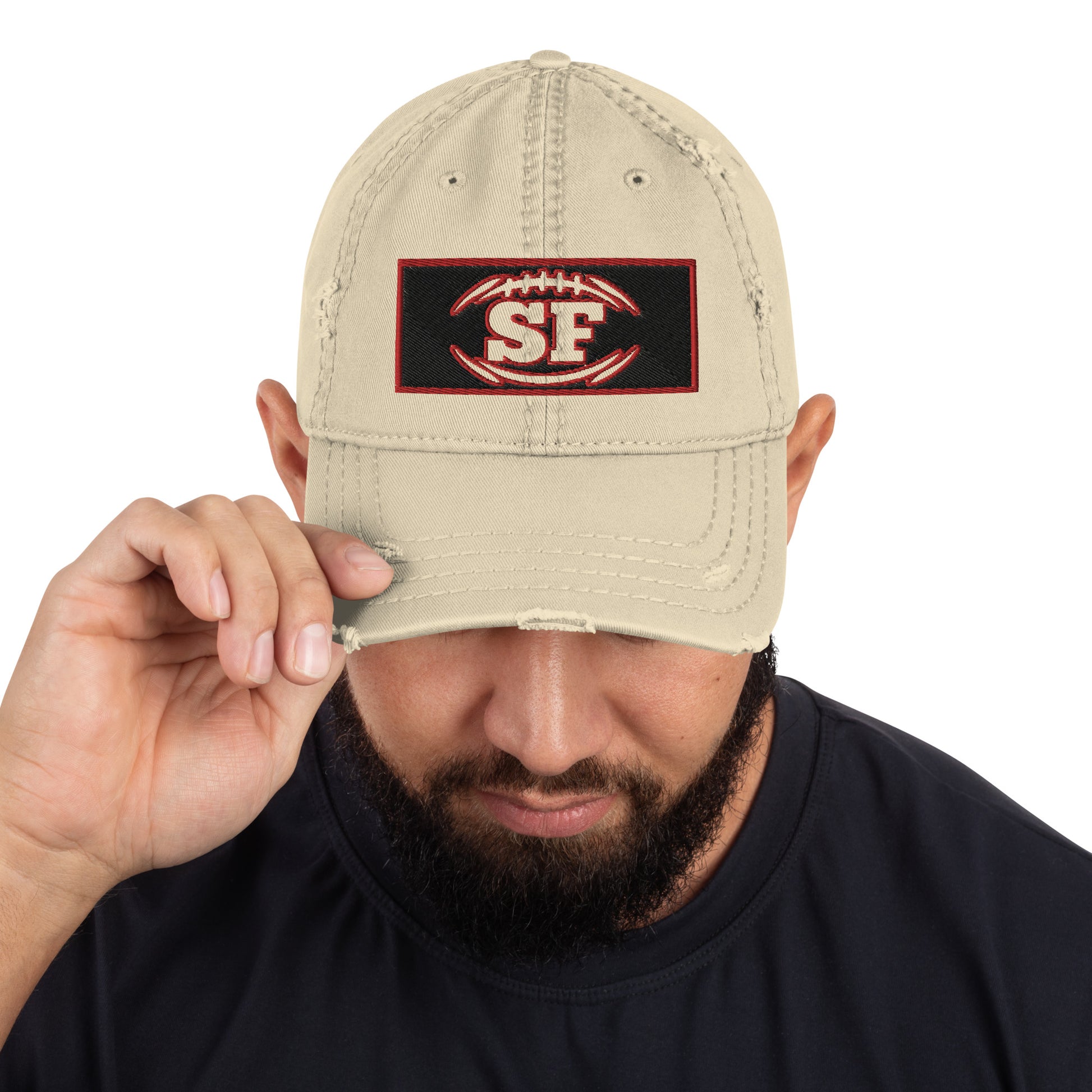 Kyle Shanahan Hat / 49ers Hat / San Francisco Hat / SF Distressed Hat