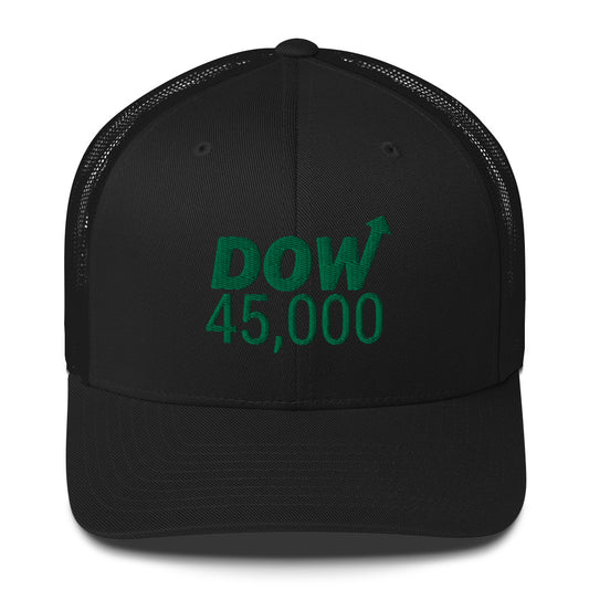 Dow 45.0000 Hat / Dow 45k Hat / Dow 45000 Trucker Cap