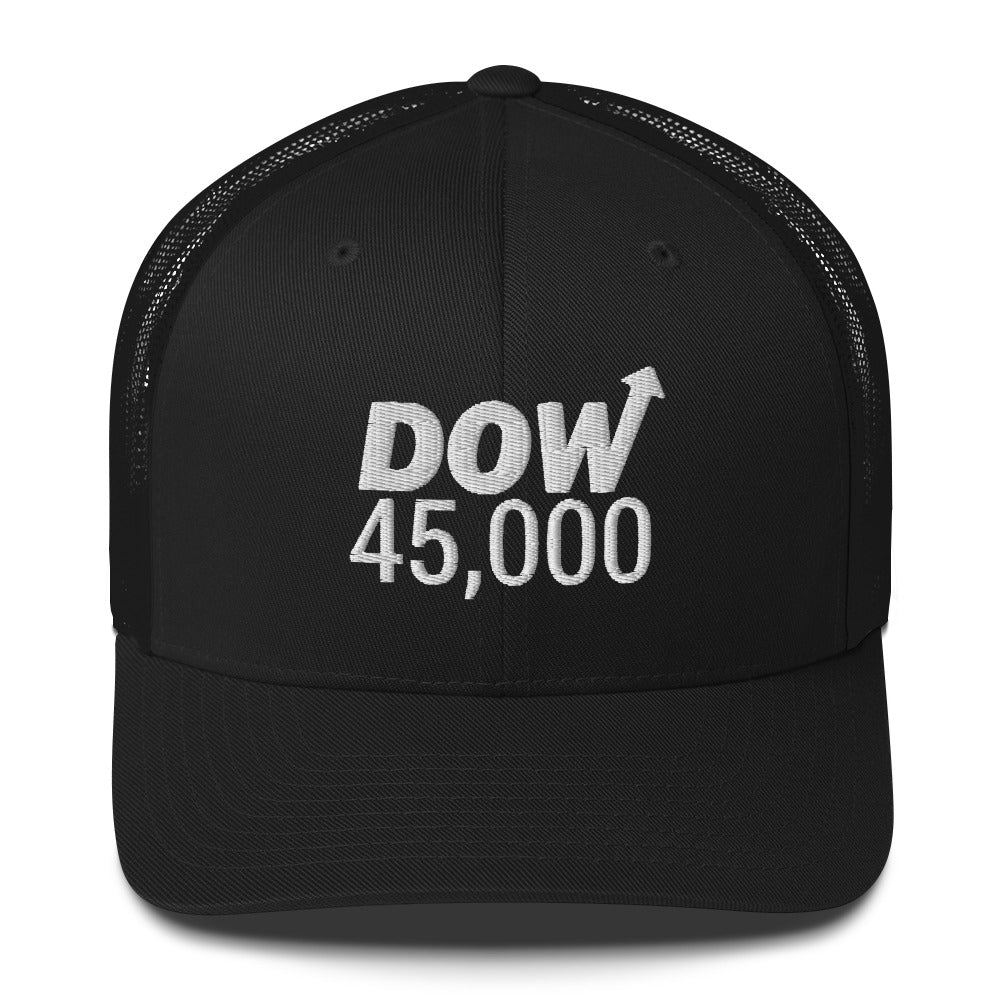 Dow 45.0000 Hat / Dow 45k Hat / Dow 45000 Trucker Cap