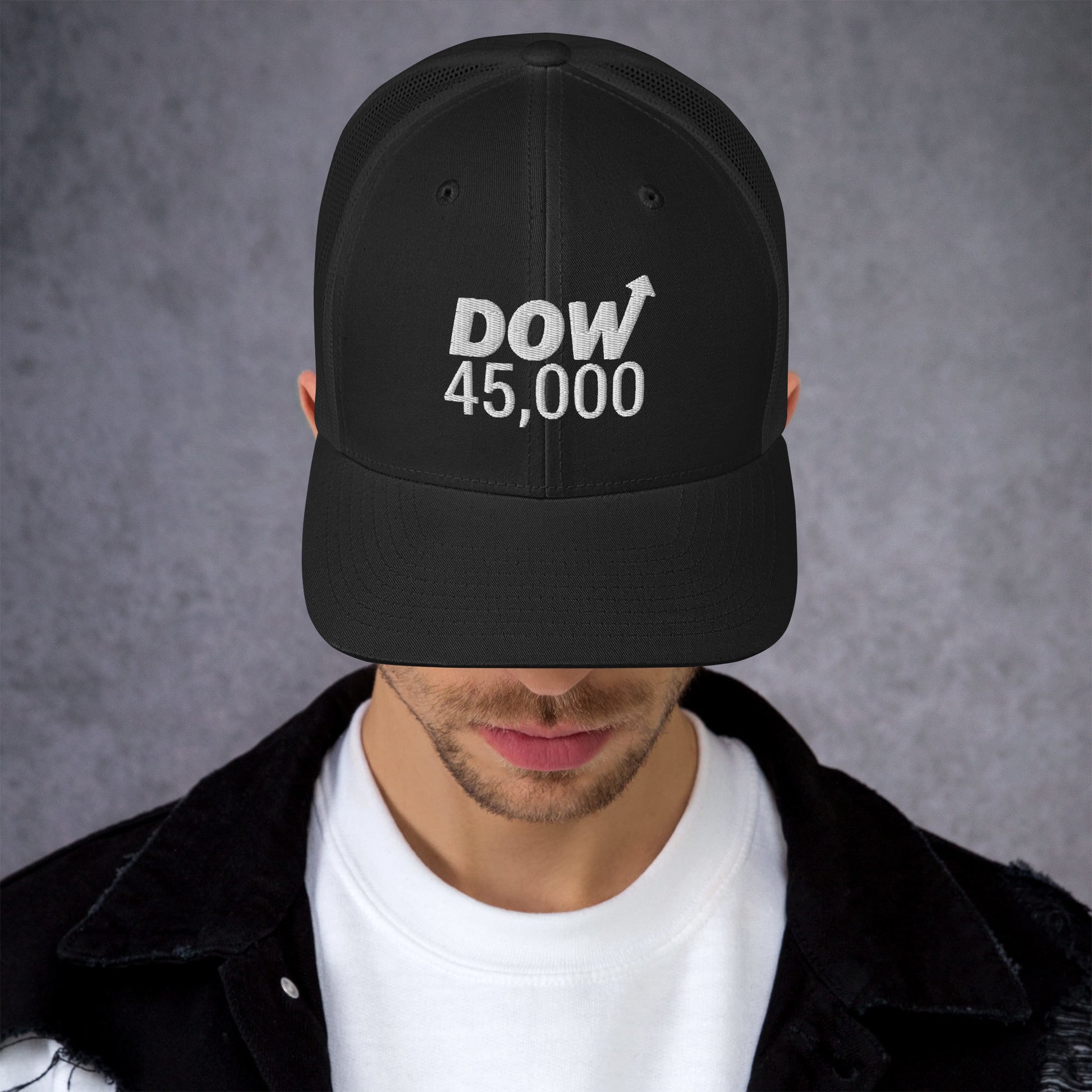 Dow 45.0000 Hat / Dow 45k Hat / Dow 45000 Trucker Cap