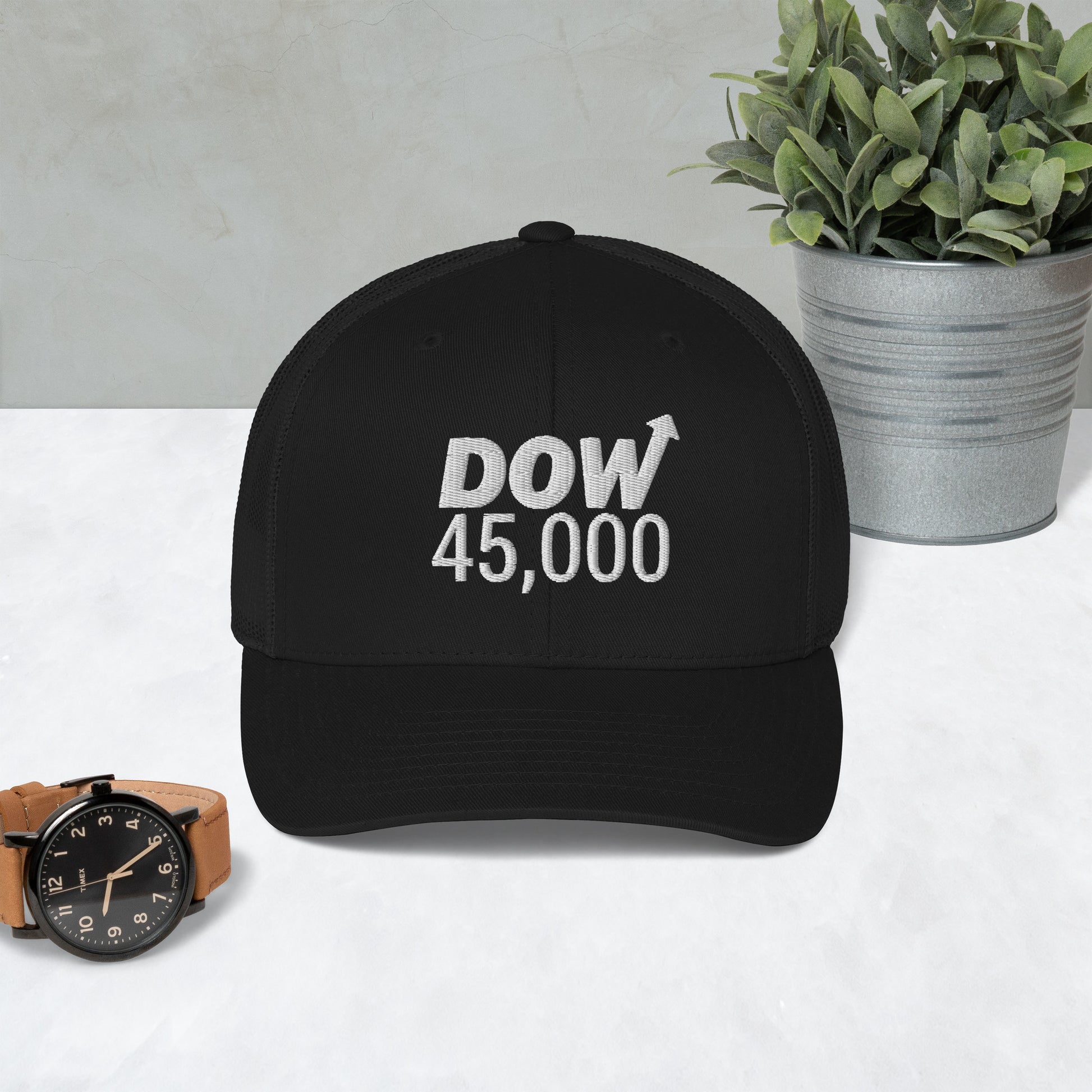 Dow 45.0000 Hat / Dow 45k Hat / Dow 45000 Trucker Cap