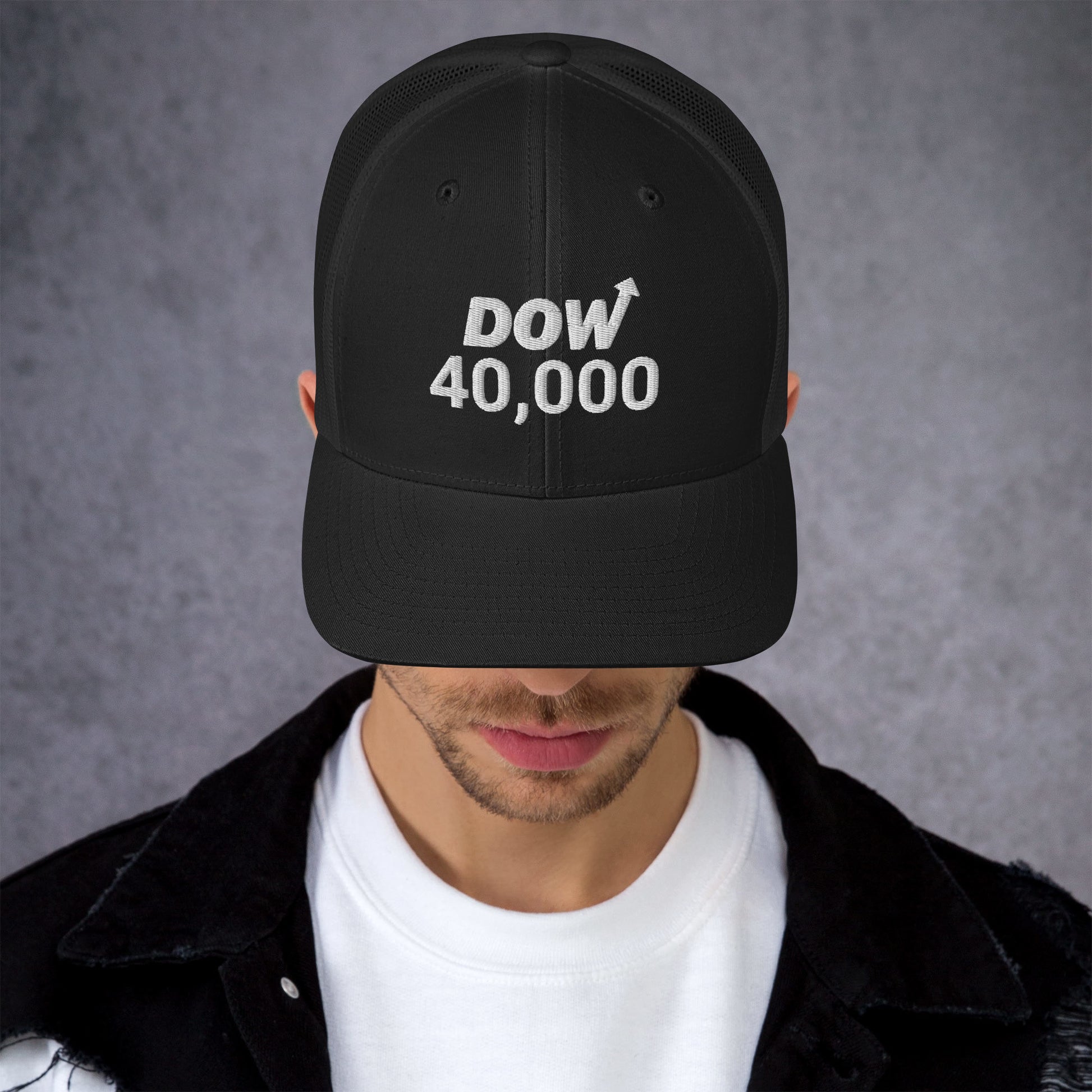 Dow 40.000 Hat / Dow 40k Hat / Dow 40000 Trucker Cap