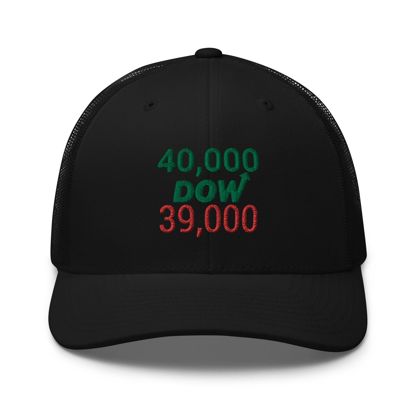 Dow 39.000 & 40.000 Hat / Dow 40k Hat / Dow 40000 Trucker Cap