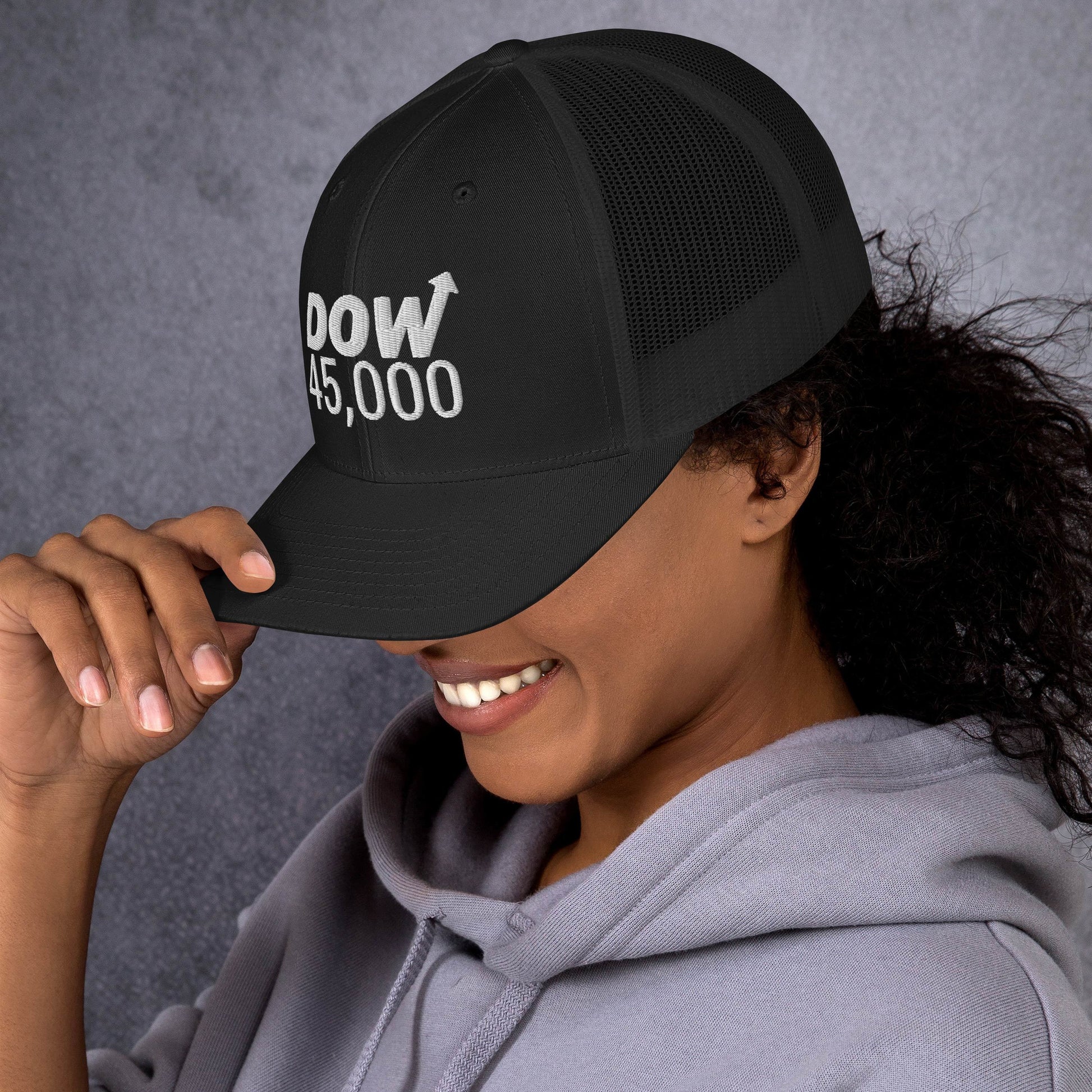 Dow 45.0000 Hat / Dow 45k Hat / Dow 45000 Trucker Cap