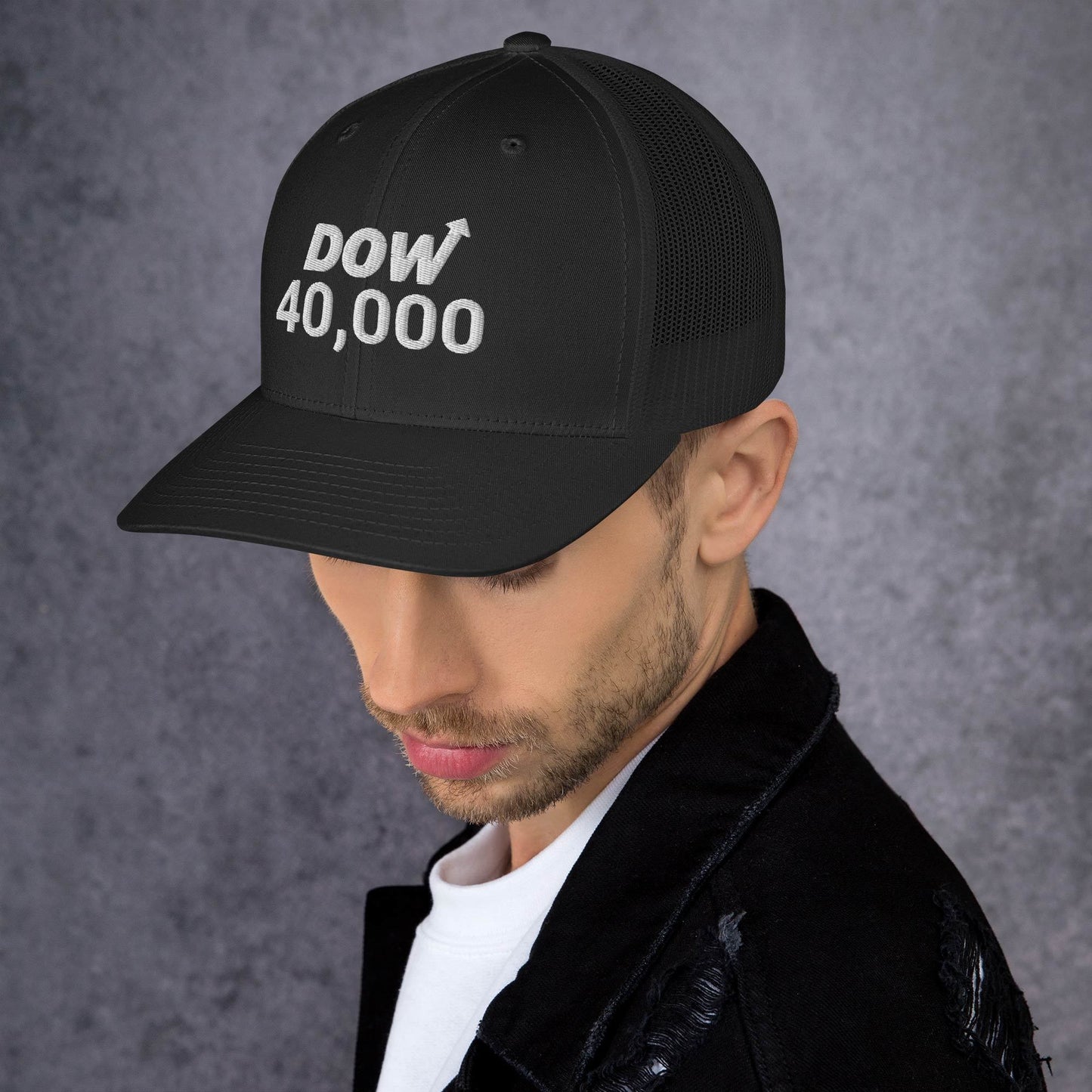 Dow 40.000 Hat / Dow 40k Hat / Dow 40000 Trucker Cap