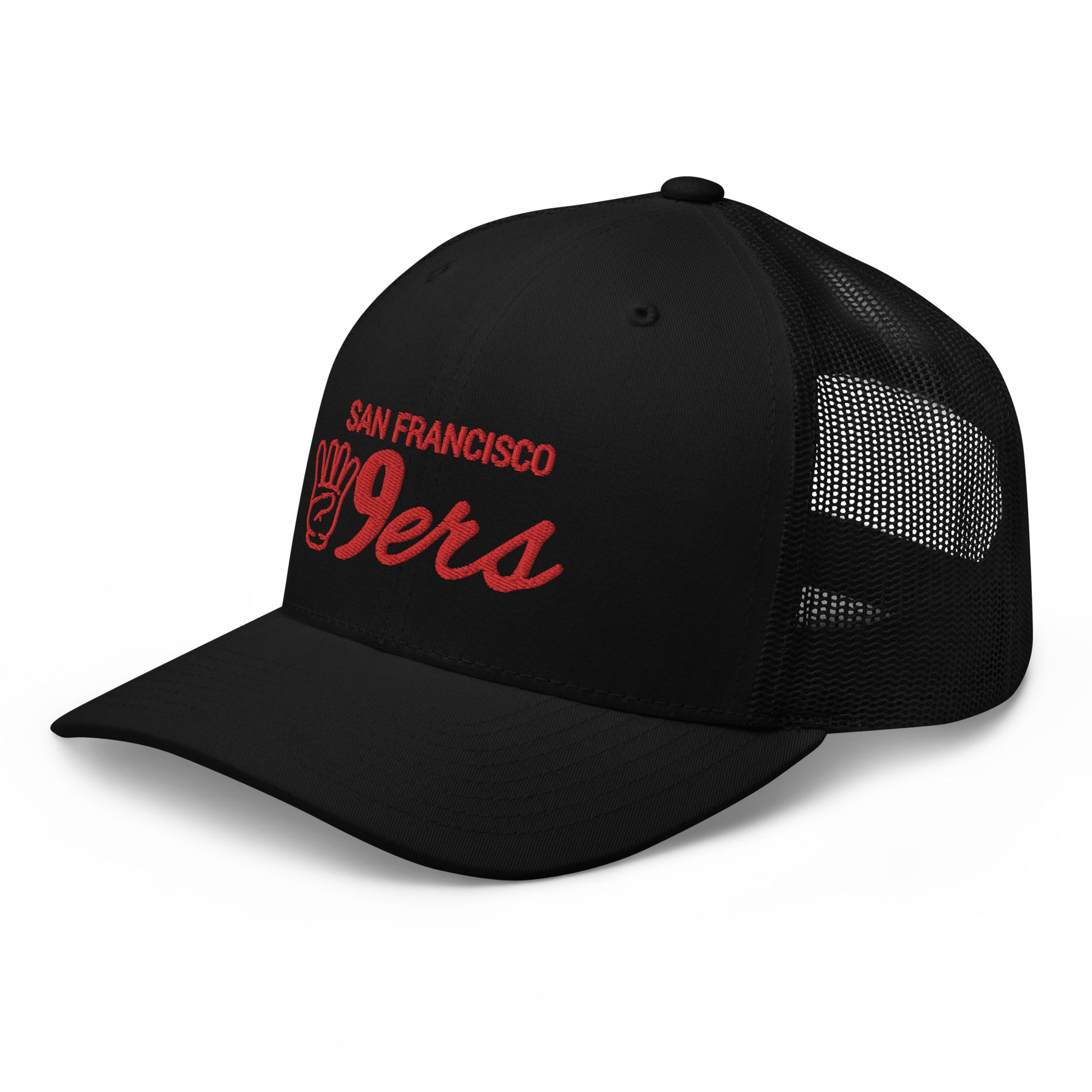 SF Baseball Trucker Hat Black - Culk