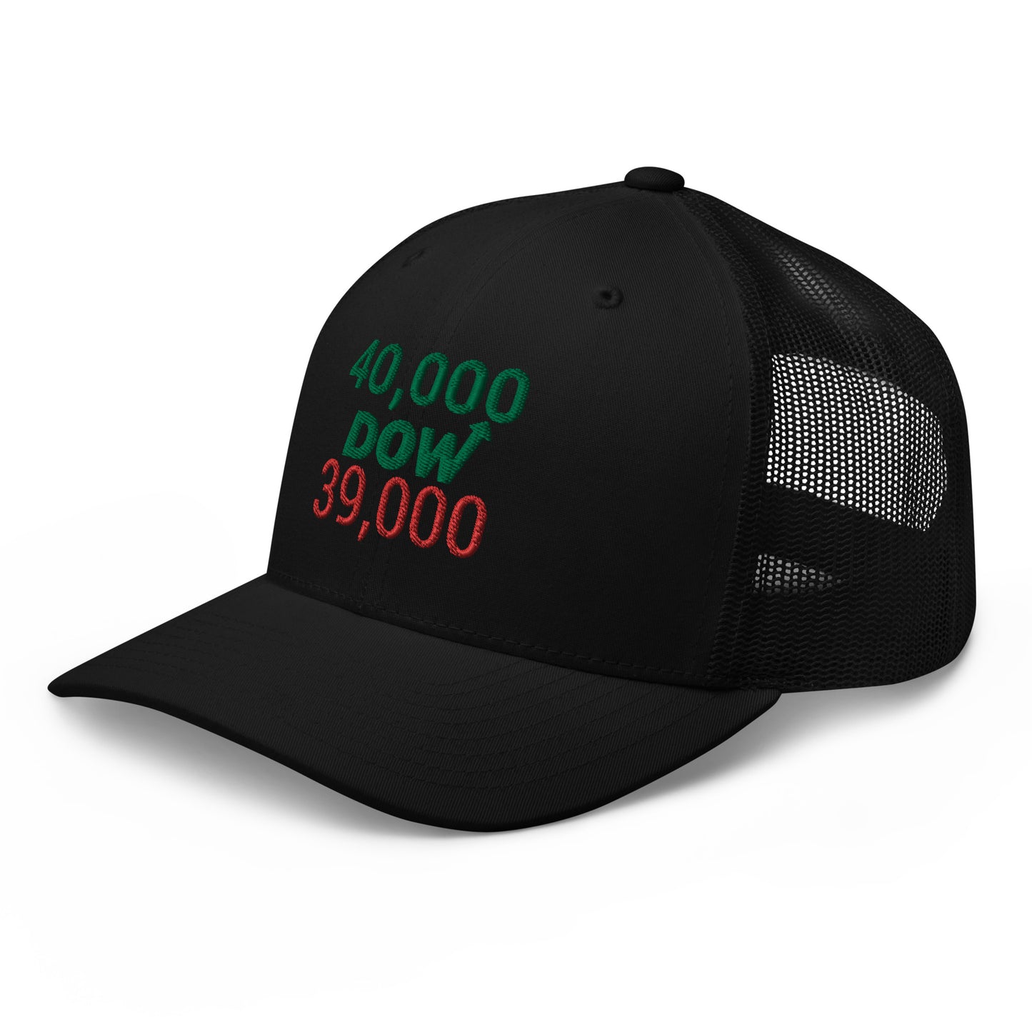 Dow 39.000 & 40.000 Hat / Dow 40k Hat / Dow 40000 Trucker Cap