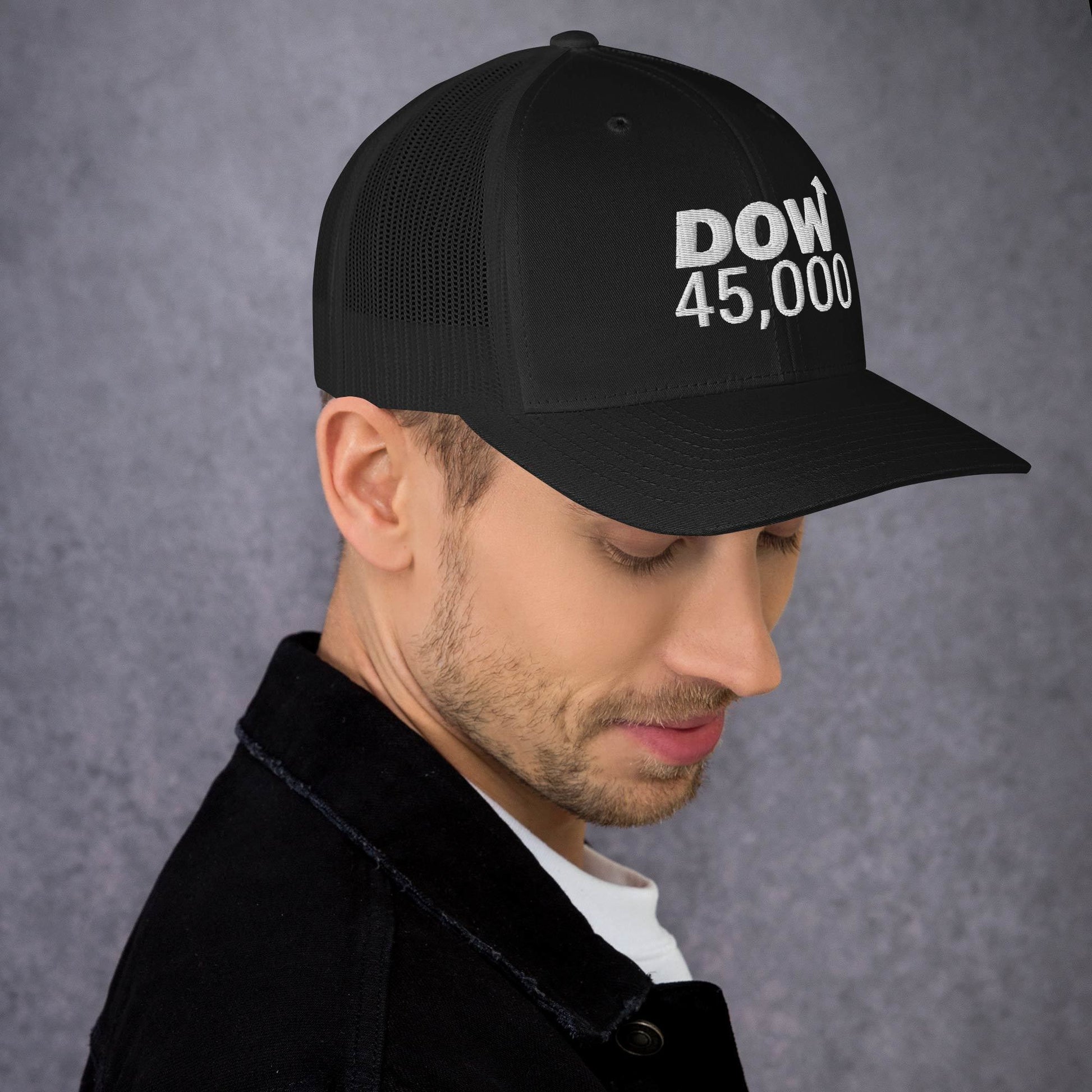 Dow 45.0000 Hat / Dow 45k Hat / Dow 45000 Trucker Cap