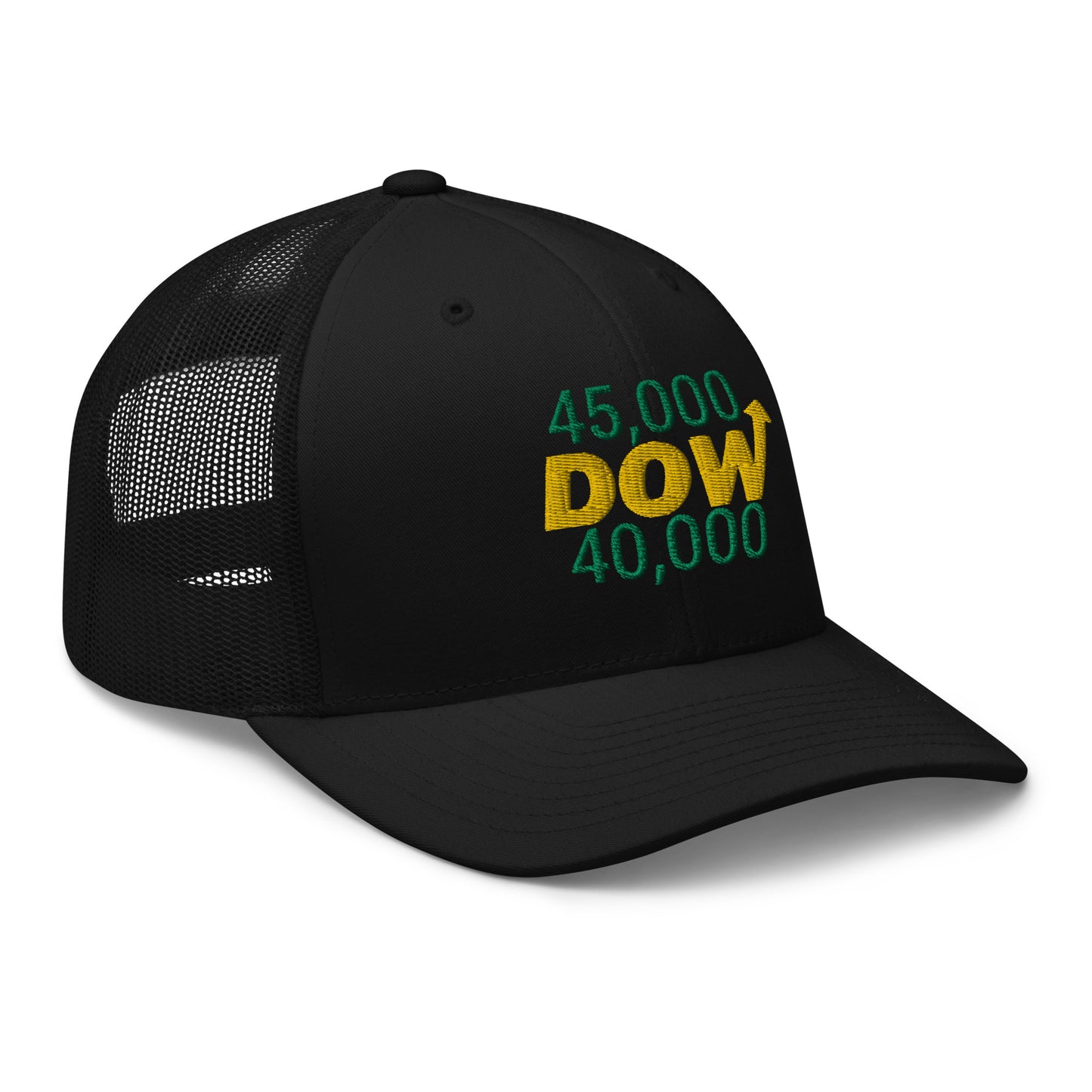 Dow 40.000 Rise To Dow 45.0000 Hat / Dow 40k Hat / Dow 40k Trucker Cap