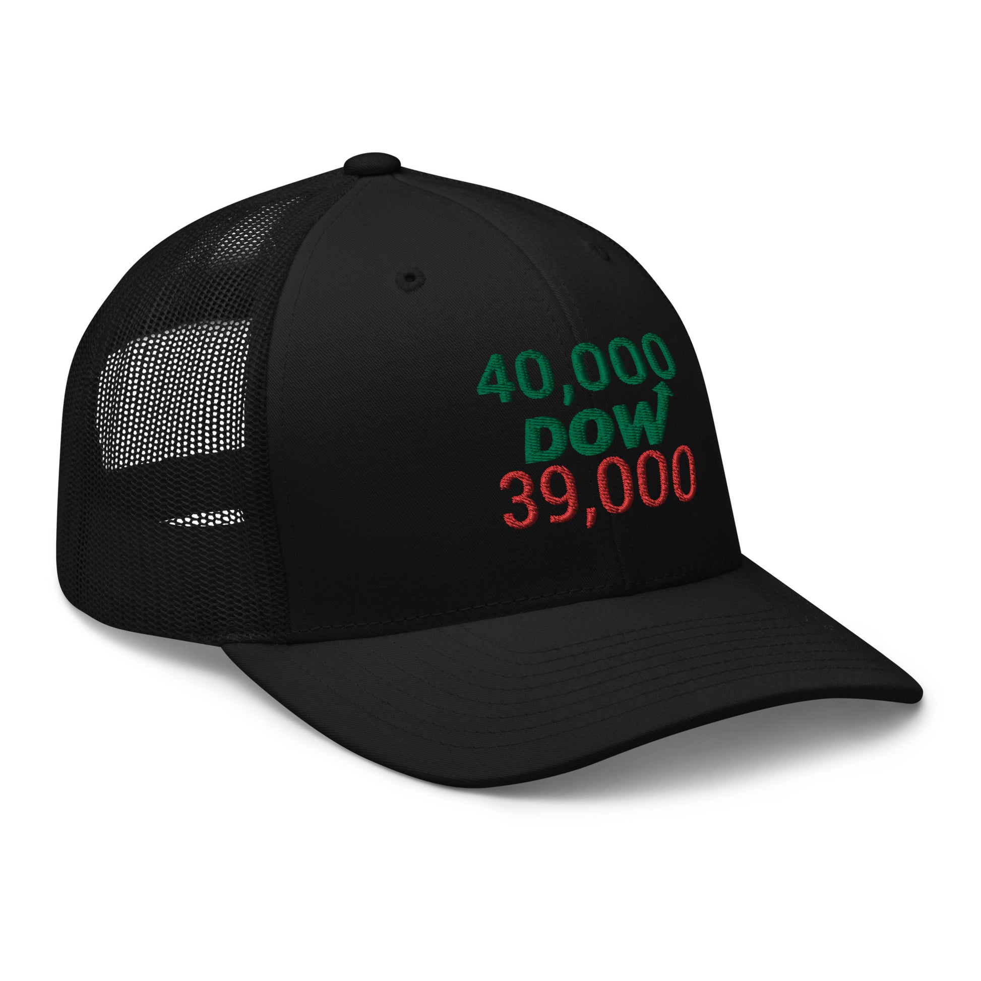 Dow 39.000 & 40.000 Hat / Dow 40k Hat / Dow 40000 Trucker Cap