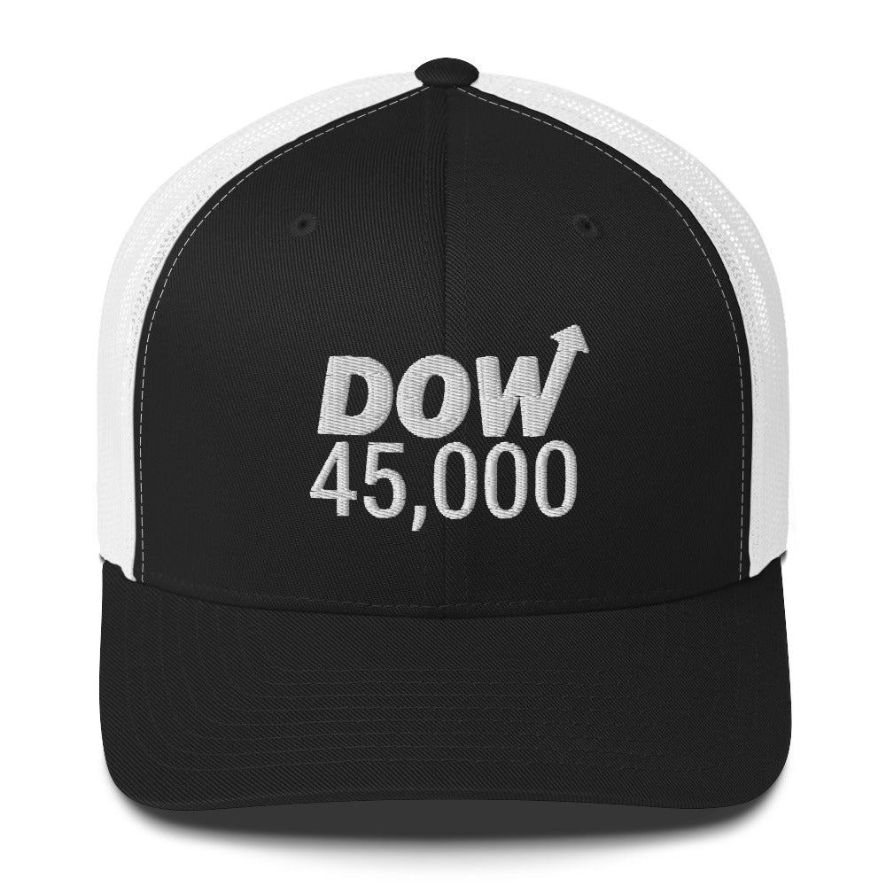 Dow 45.0000 Hat / Dow 45k Hat / Dow 45000 Trucker Cap