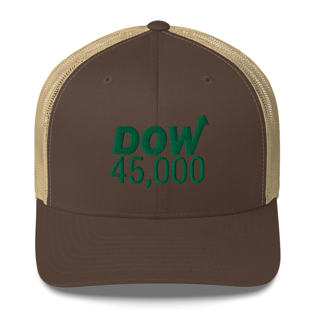 Dow 45.0000 Hat / Dow 45k Hat / Dow 45000 Trucker Cap