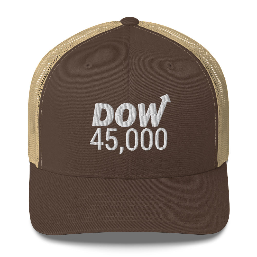 Dow 45.0000 Hat / Dow 45k Hat / Dow 45000 Trucker Cap