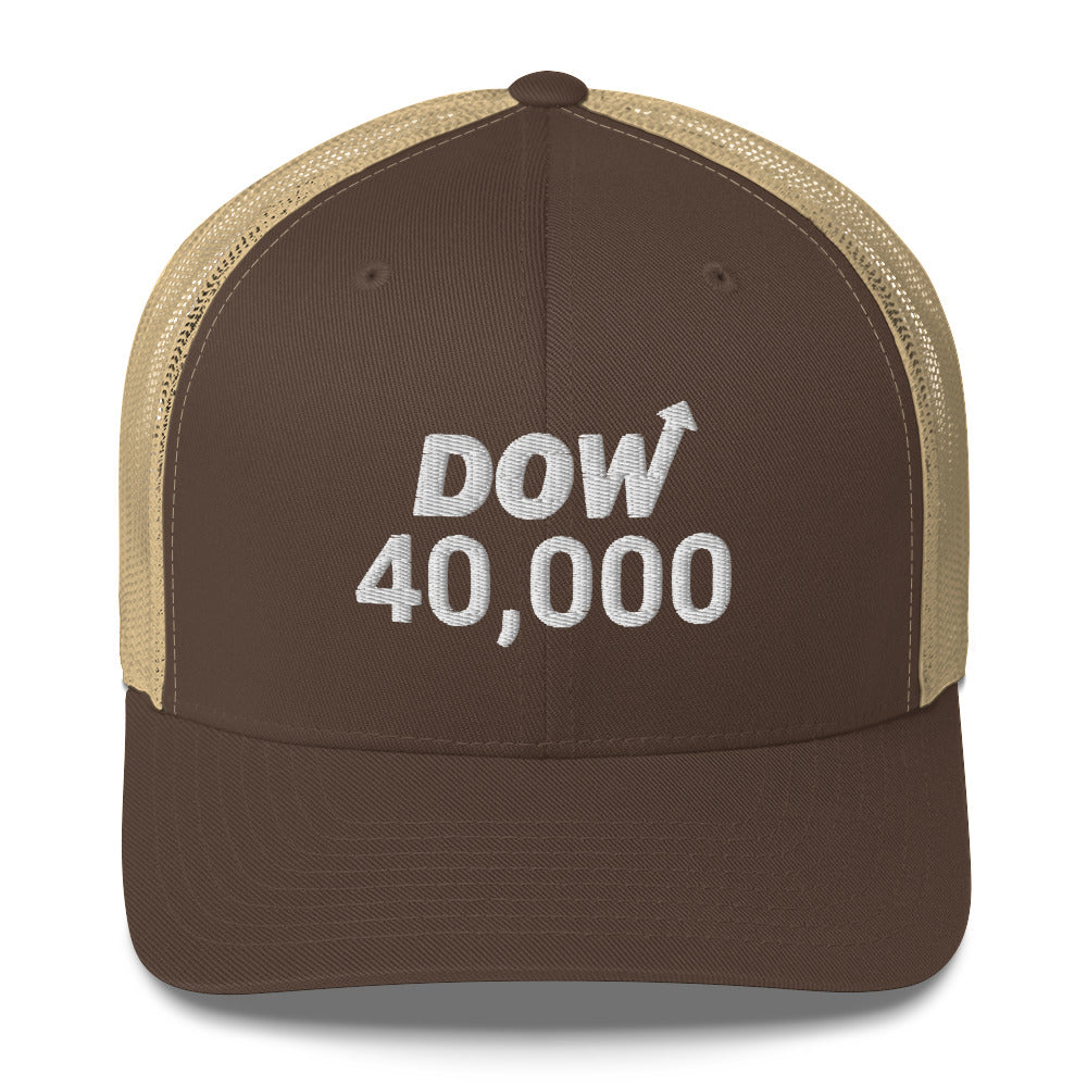 Dow 40.000 Hat / Dow 40k Hat / Dow 40000 Trucker Cap