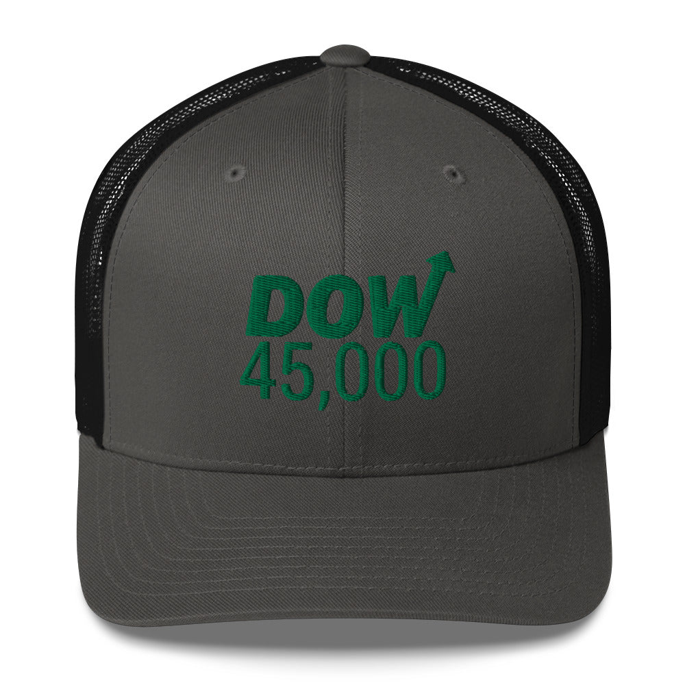 Dow 45.0000 Hat / Dow 45k Hat / Dow 45000 Trucker Cap