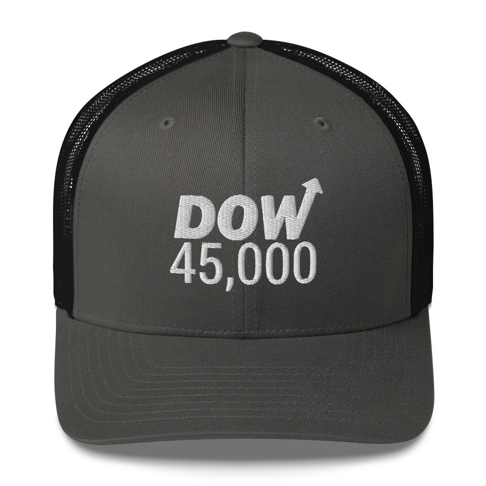 Dow 45.0000 Hat / Dow 45k Hat / Dow 45000 Trucker Cap