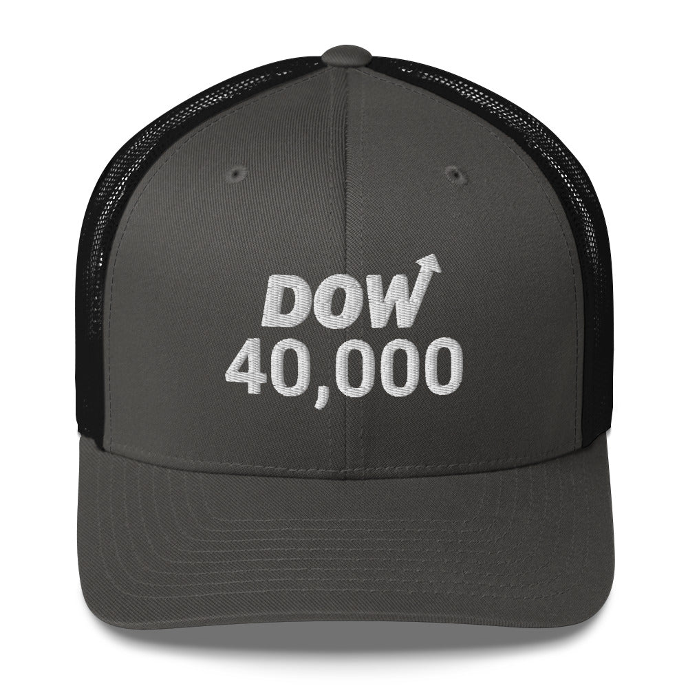 Dow 40.000 Hat / Dow 40k Hat / Dow 40000 Trucker Cap