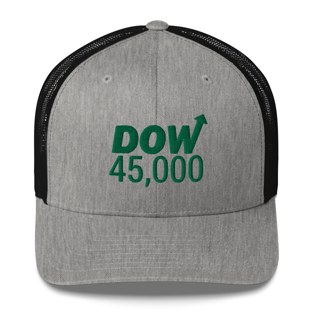 Dow 45.0000 Hat / Dow 45k Hat / Dow 45000 Trucker Cap