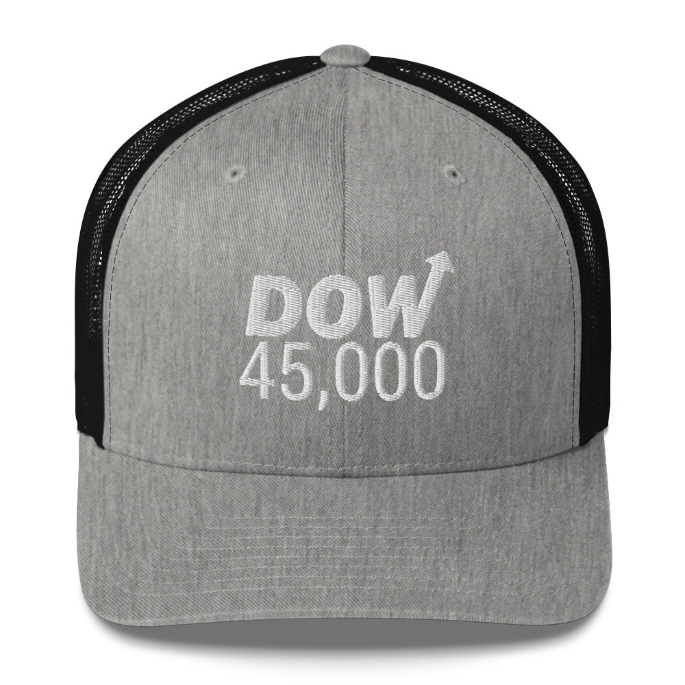 Dow 45.0000 Hat / Dow 45k Hat / Dow 45000 Trucker Cap