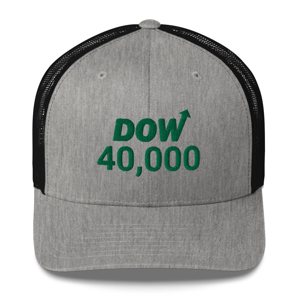 Dow 40.000 Hat / Dow 40k Hat / Dow 40000 Trucker Cap