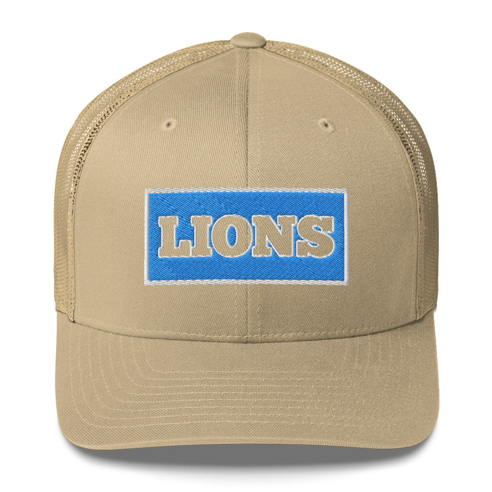 Detroit lions 1934 Hat / Dan Campbell's Hat / Lions 1934 Trucker Cap