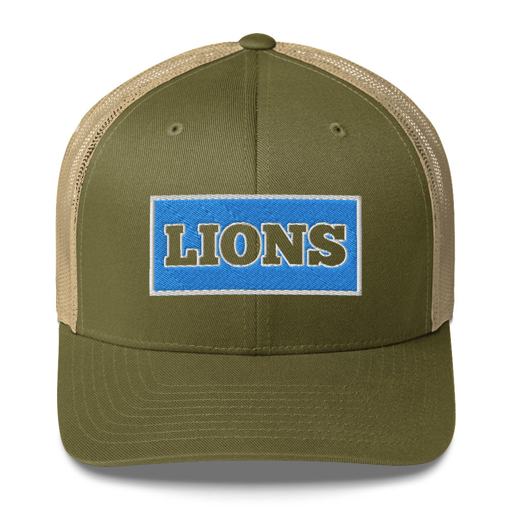 Detroit lions 1934 Hat / Dan Campbell's Hat / Lions 1934 Trucker Cap