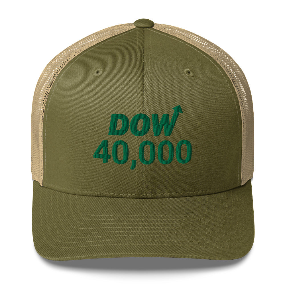 Dow 40.000 Hat / Dow 40k Hat / Dow 40000 Trucker Cap