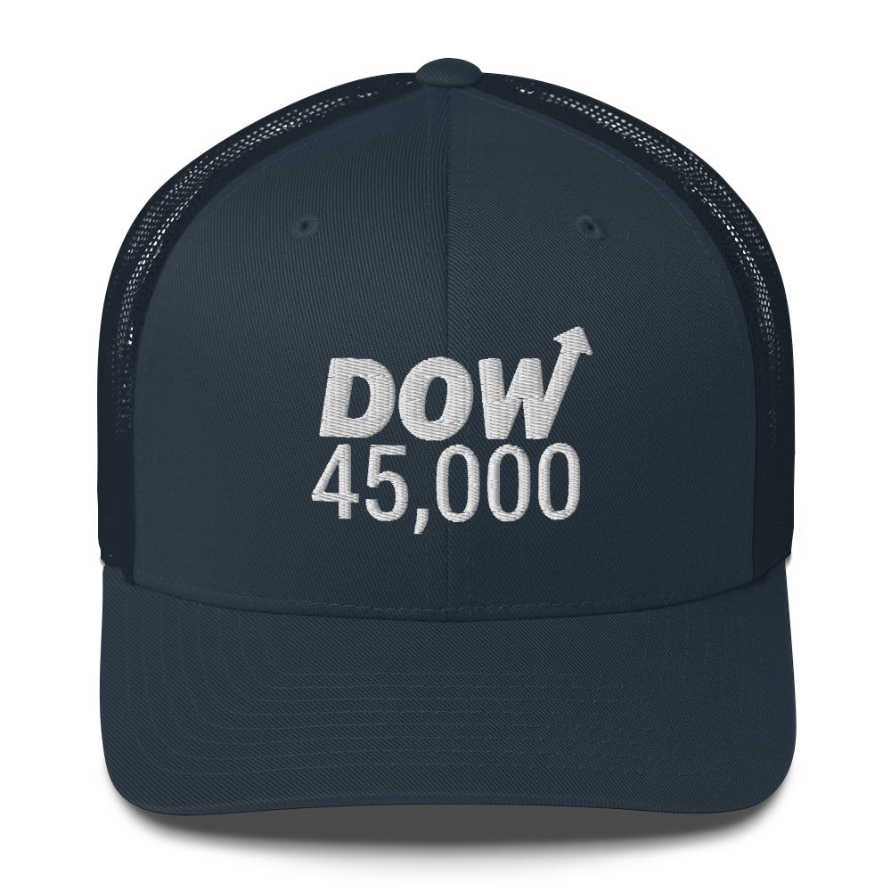 Dow 45.0000 Hat / Dow 45k Hat / Dow 45000 Trucker Cap