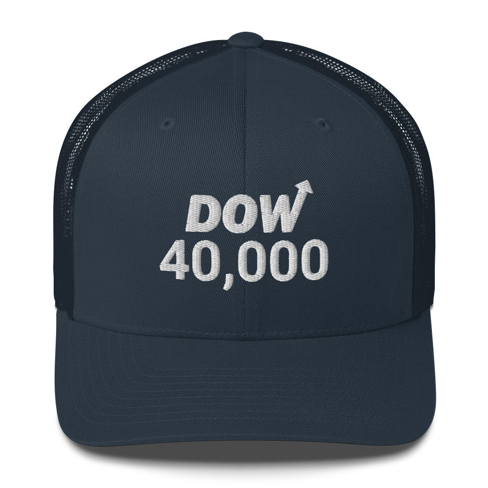 Dow 40.000 Hat / Dow 40k Hat / Dow 40000 Trucker Cap